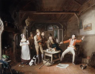 Un soldat racontant ses exploits dans une taverne, 1821